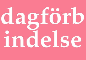 Synonym dagförbindelse
