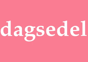 Synonym dagsedel