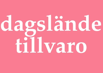 Synonym dagsländetillvaro