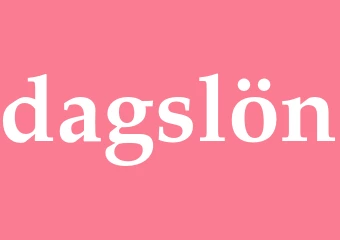 Synonym dagslön