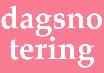 Synonym dagsnotering