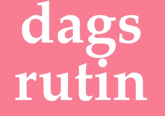 Synonym dagsrutin