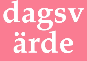 Synonym dagsvärde