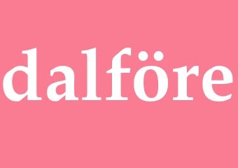 Synonym dalföre