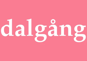 Synonym dalgång