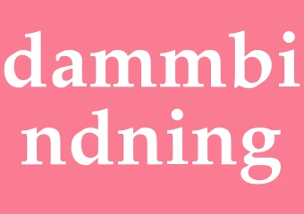 Synonym dammbindning
