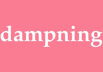 Synonym dampning