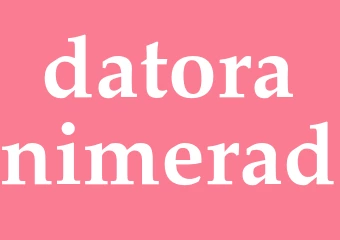 Synonym datoranimerad