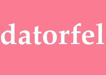 Synonym datorfel