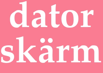 Synonym datorskärm