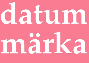 Synonym datummärka