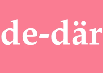 Synonym de där