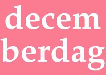 Synonym decemberdag