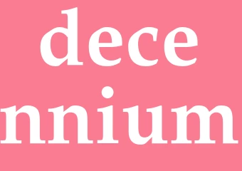 Synonym decennium