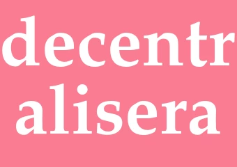 Synonym decentralisera