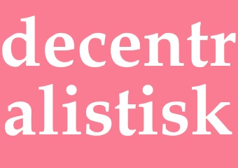 Synonym decentralistisk