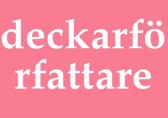 Synonym deckarförfattare
