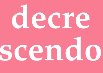 Synonym decrescendo