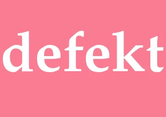 Synonym defekt