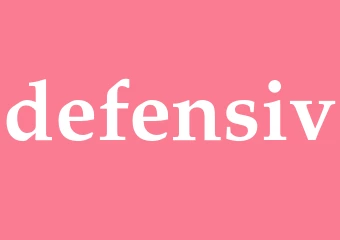 Synonym defensiv