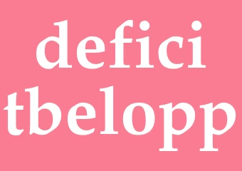 Synonym deficitbelopp