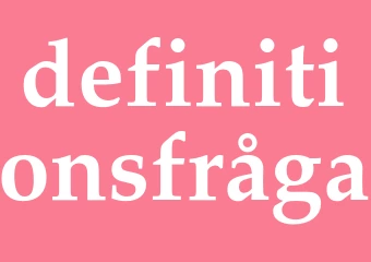 Synonym definitionsfråga