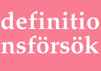 Synonym definitionsförsök