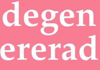 Synonym degenererad