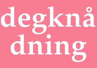 Synonym degknådning