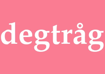 Synonym degtråg