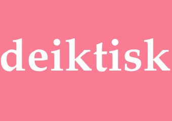 Synonym deiktisk
