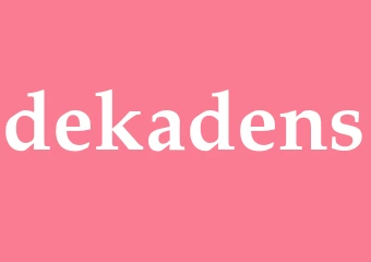 Synonym dekadens