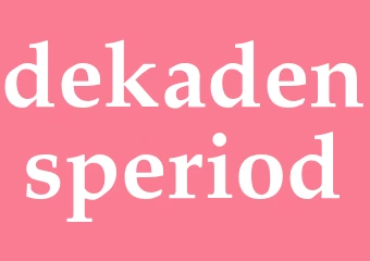 Synonym dekadensperiod