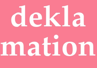 Synonym deklamation