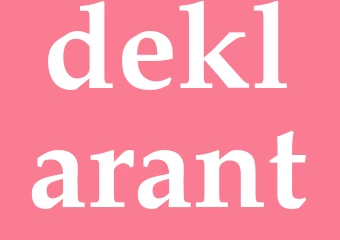 Synonym deklarant