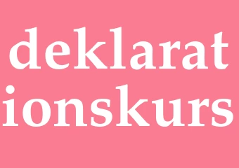 Synonym deklarationskurs