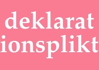 Synonym deklarationsplikt