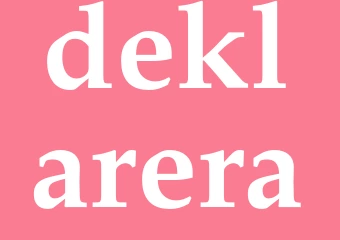 Synonym deklarera