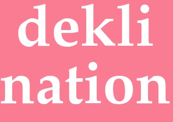 Synonym deklination