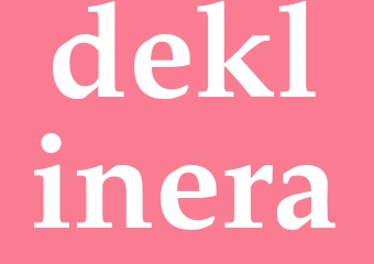 Synonym deklinera