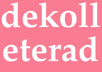 Synonym dekolleterad