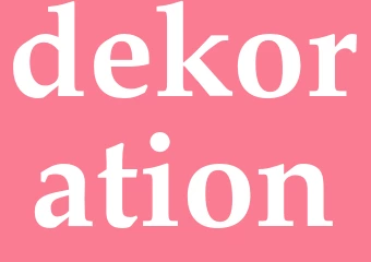 Synonym dekoration