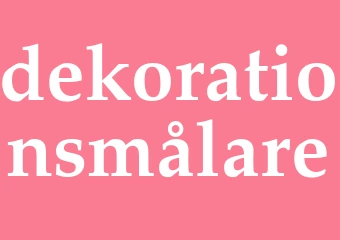 Synonym dekorationsmålare
