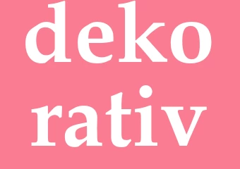 Synonym dekorativ