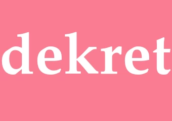 Synonym dekret