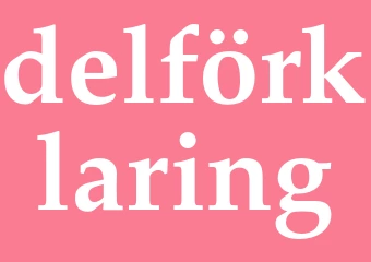 Synonym delförklaring