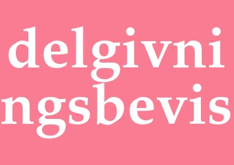 Synonym delgivningsbevis