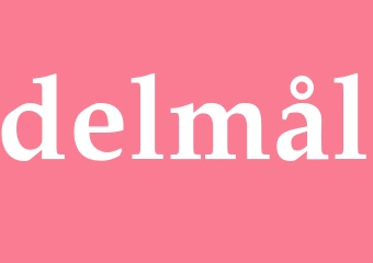 Synonym delmål