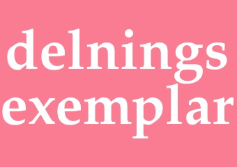 Synonym delningsexemplar
