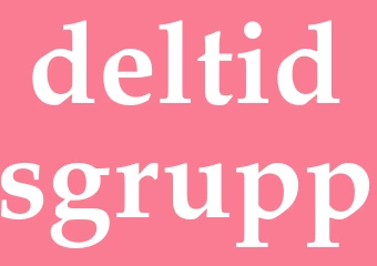 Synonym deltidsgrupp